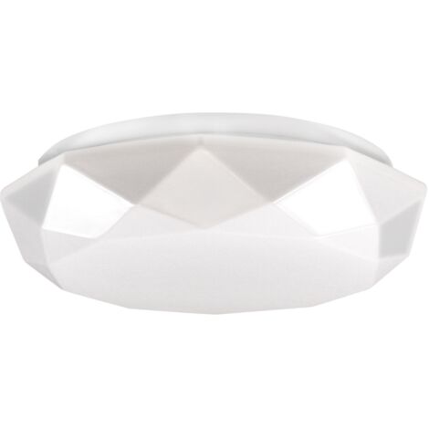 Plafonnier LED rond blanc 17W 4000K IP44 Ø33 Selina Polux