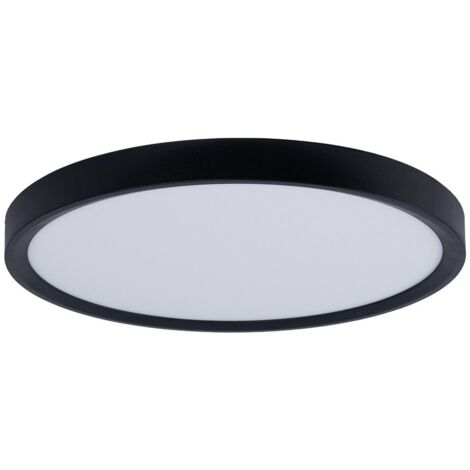 Plafonnier LED rond CCT 24W - IP40 - Noir