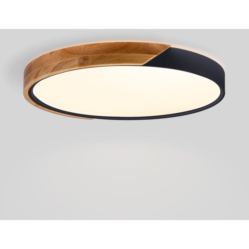 Barcelona Led – Plafonnier LED rond CCT 36W – Ø50cm – Lumière réglable 3000K à 6000K – Bois et polycarbonate – IP22 pour intérieur Barcelona Led – Plafonnier LED rond CCT 36W – Ø50cm – Lumière réglable 3000K à 6000K – Bois et polycarbonate – IP22 pour intérieur
