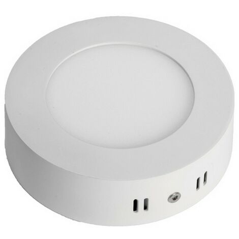 Plafonnier led Rond en saillie 6W ø120mm Blanc Chaud 3000K - Digilamp