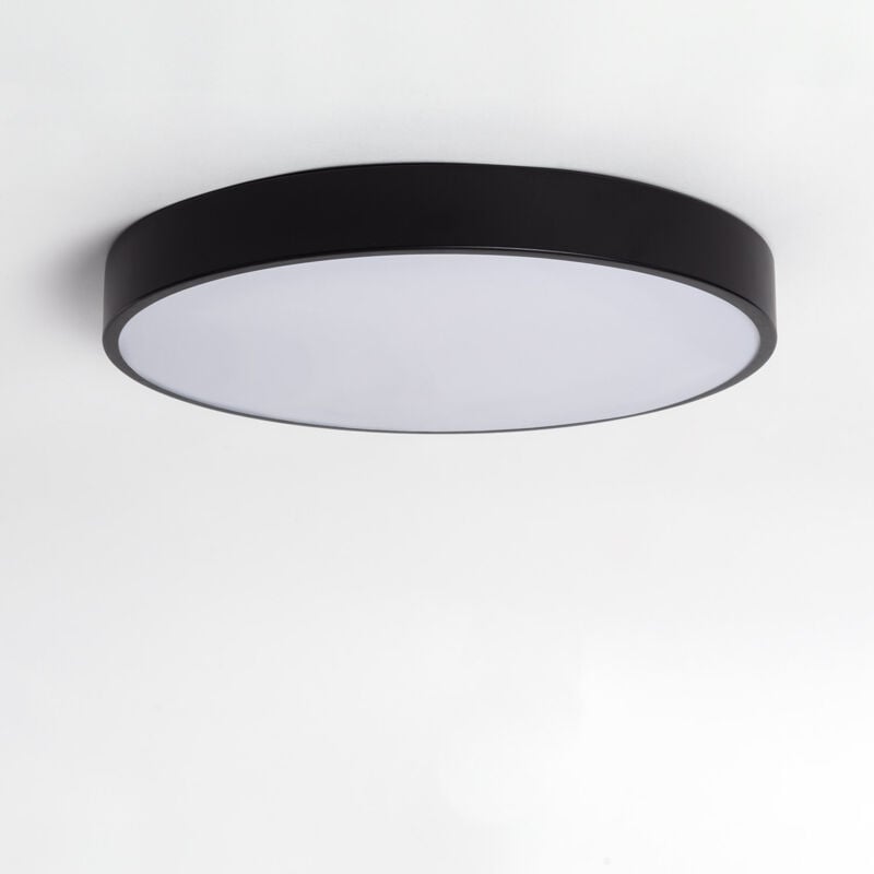 Plafonnier led Rond Métal 30W cct Sélectionnable Hidria Ø400 mm Noir