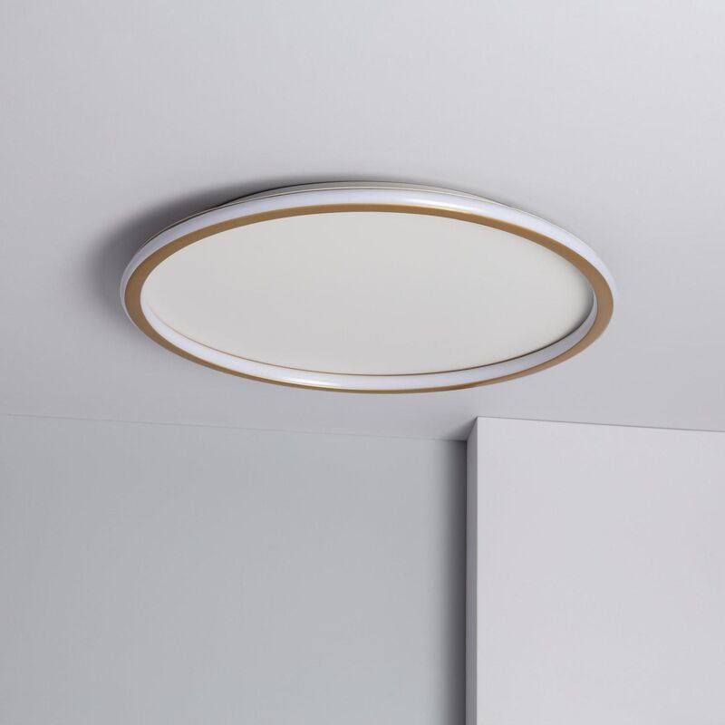 Plafonnier LED Rond Métal CCT Sélectionnable Allharo 36W Ø600 mm Sélectionnable (chaud-neutre-froid)