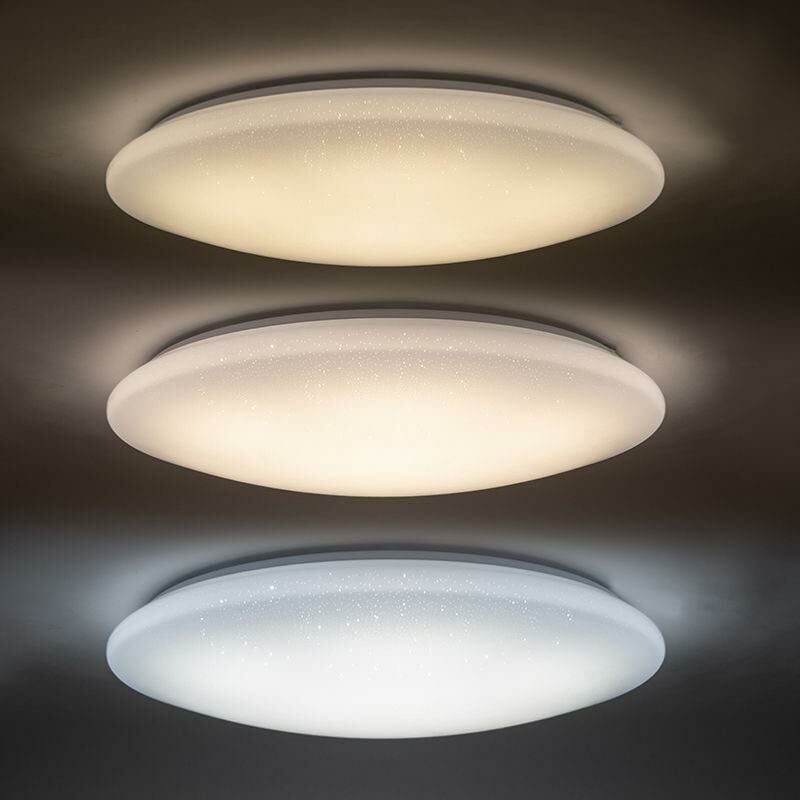 Plafonnier led Rond Plat 48W Etoilé - Blanc Neutre 4000K - 5500K Silamp