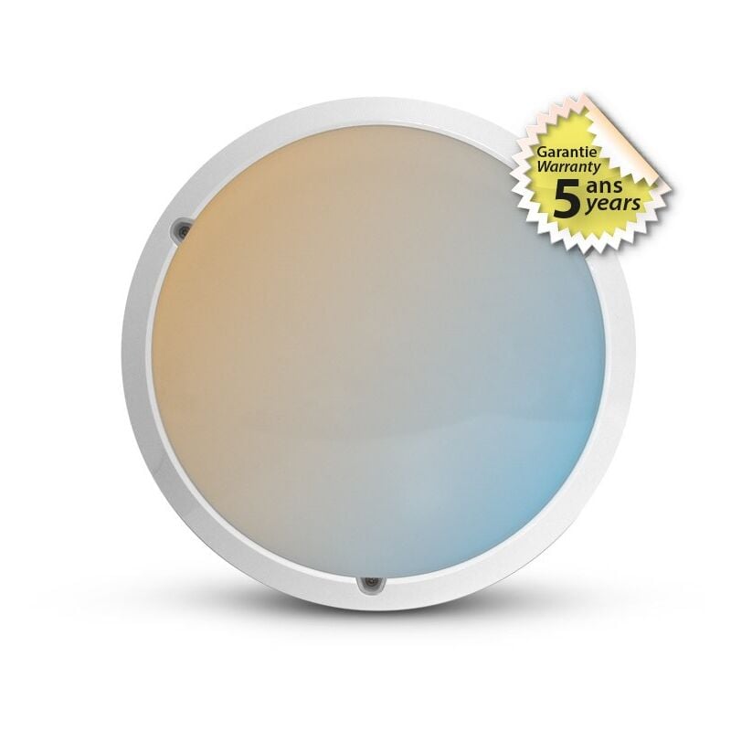 Miidex Lighting - Hublot led rondo cct Ø300 mm (détecteur en option) ® anthracite - cct - detecteur-infrarouge