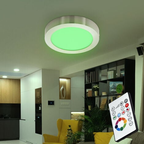 Plafonnier LED salon salle à manger lampe ronde dimmable TÉLÉCOMMANDE Globo  48388-48 | Meine Lampe