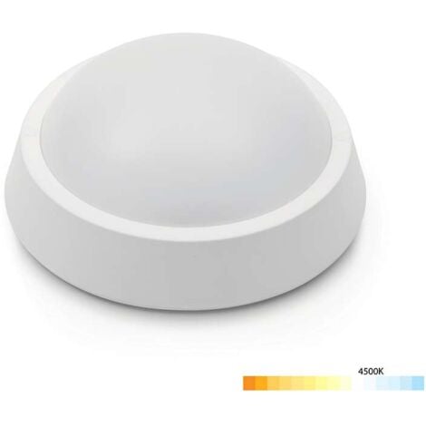 Plafonnier LED Saillie 8W Rond Étanche IP65 650lm (43W) - Blanc Naturel 4500K