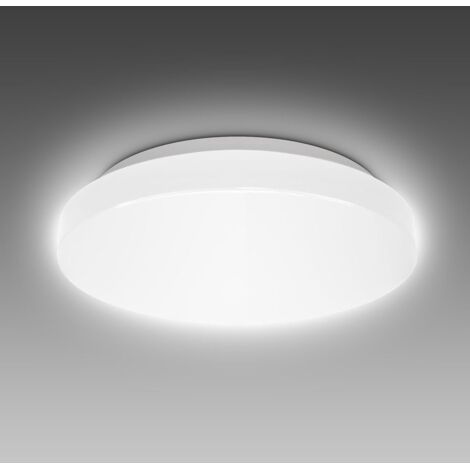 B.K.Licht – Plafonnier LED spécial salle de bains – Ø22cm – IP44 étanche – 10W 900lm lumière blanche neutre 4000K – Montage facile inclus