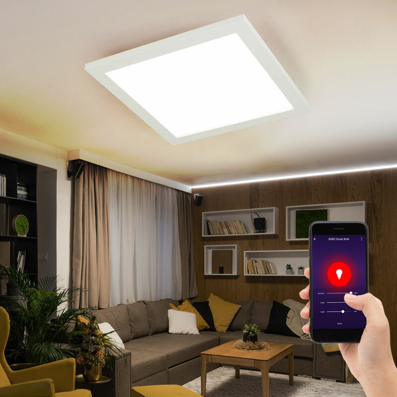 Plafonnier led Smart Home Lampe de salle de travail Alexa Light