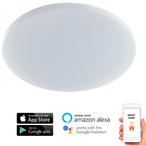 Plafonnier LED SmartHome RainBow 24W IP54 Wifi App CCT - Ledme - LM8230