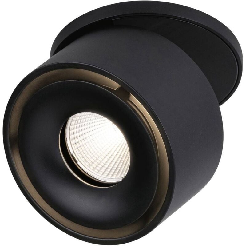 93370 Spircle Luminaire à led encastrable led led intégrée 8 w noir (mat) - Paulmann
