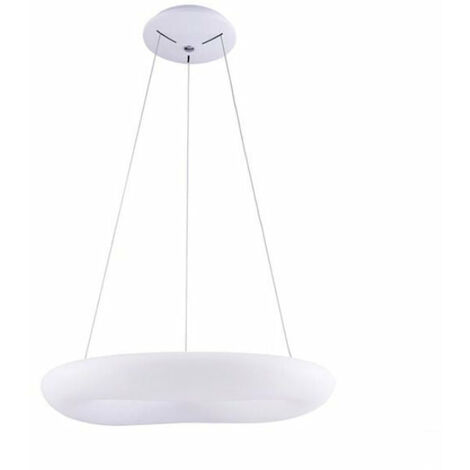 Plafonnier LED Suspendu 50W Rond Blanc - Blanc Chaud 3000K - SILUMEN
