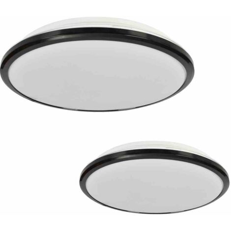 Plafonnier LED TERMA BLACK 24W IP44 Ø360 mm