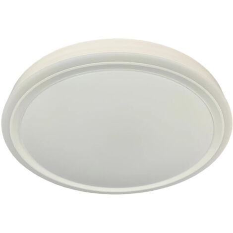 Plafonnier LED Vegas rond Ø30 18W 4000K IP54 blanc