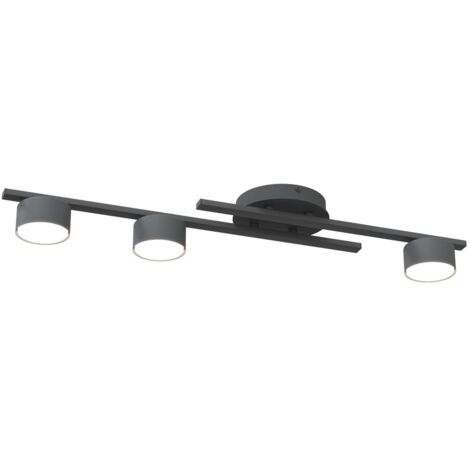 Plafonnier loft noir minimaliste 3xGX53 Fragment Emibig