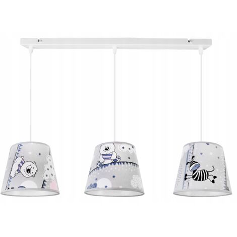 Plafonnier Loft Suspension Abat-jour Enfant LED