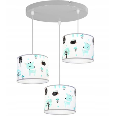 Plafonnier Loft Suspension Abat-jour Enfant LED