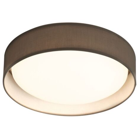 Plafonnier luminaire abat-jour blanc gris couloir bureau chambre salon éclairage
