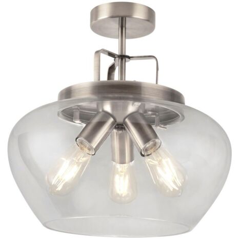 Plafonnier luminaire argent couloir bureau cuisine chambre salon salle à manger éclairage