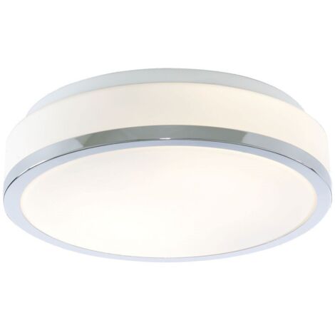Plafonnier luminaire chrome blanc couloir bureau chambre salon salle de bain éclairage