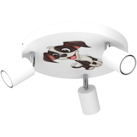 Plafonnier Luminex Fun 3 spots orientables blanc GU10