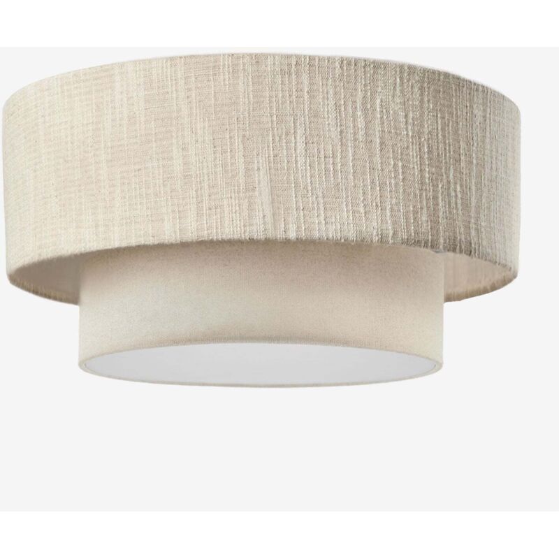 Plafonnier Lumira SKLUM Blanc Gardenia - Beige Lin Ø40 cm