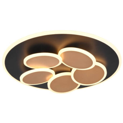PLAFONNIER, MANDALA, INCL.1X40W LED/4500LM/3000 - 6500K, HAUTEUR: 7,5CM, DIAM: 48CM, TRIO