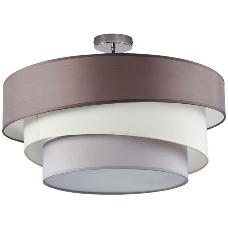 Plafonnier Tissu à intensité variable 'Melia' en textile pour salon & salle à manger