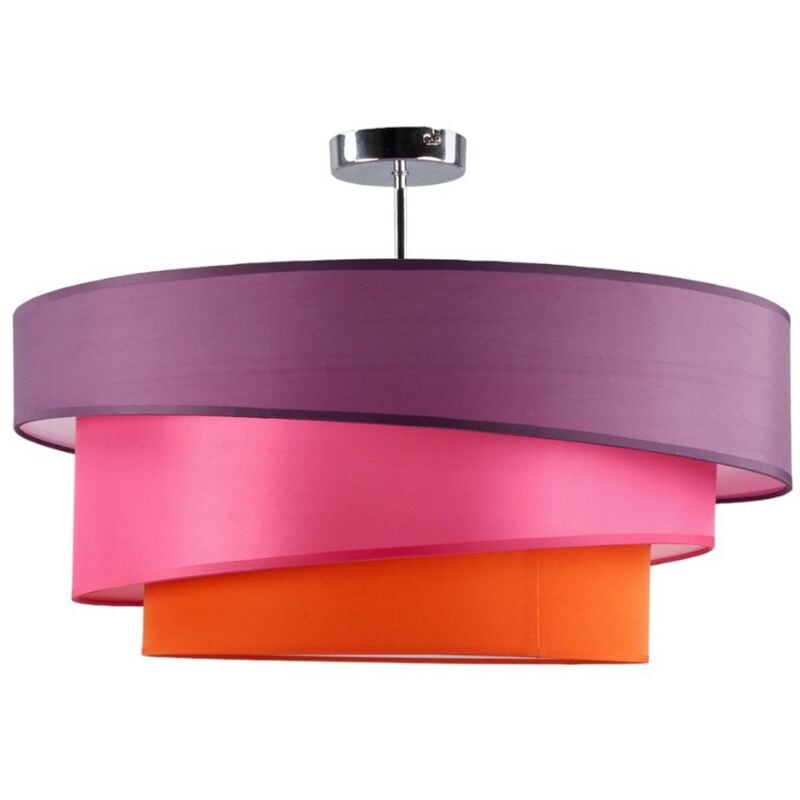 Lindby - Plafonnier Tissu à intensité variable 'Melia' en textile pour salon & salle à manger