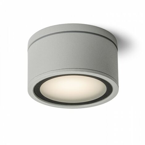Plafonnier MERIDO gris argent 230V GX53 11W IP54