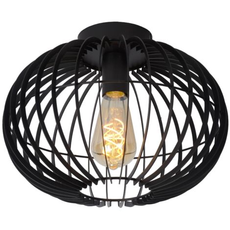 Plafonnier metal noir diam 32 cm 1xe27 - lucide -  reda 65082469 65082469 65082469 65082469 65082469 65082469 65082469 65082469 65082469 65082469 65082469 65082469