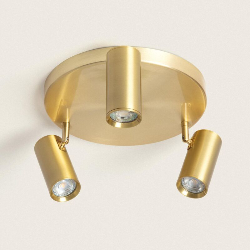 Plafonnier Métal Seattle Doré