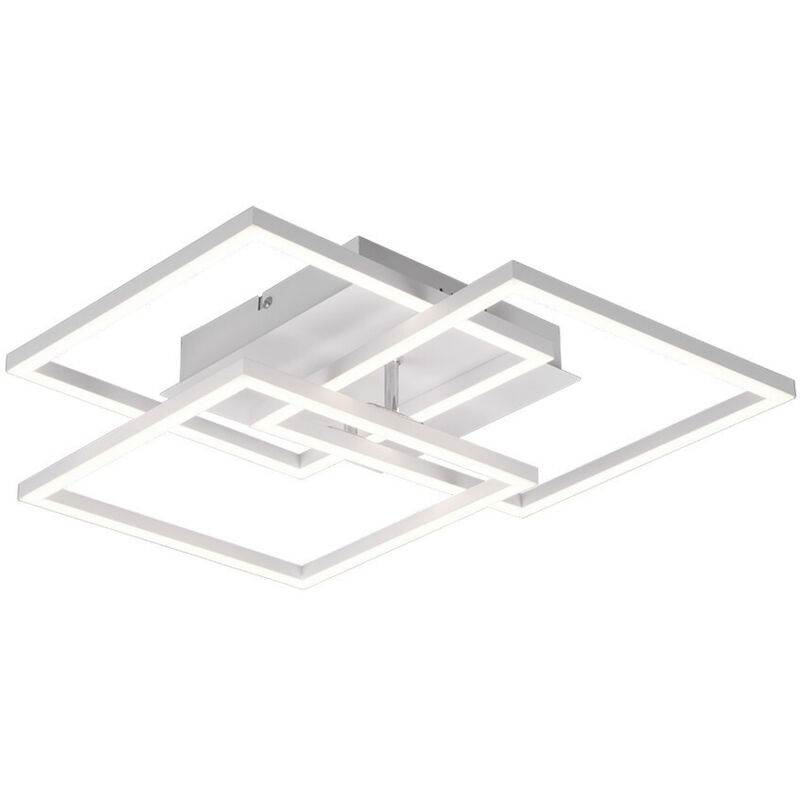 Plafonnier Blanc 3 Carrés Ajustables Led Variateur Eclairage Trio Mobile Plafonnier Blanc 3 Carrés Ajustables Led Variateur Eclairage Trio Mobile
