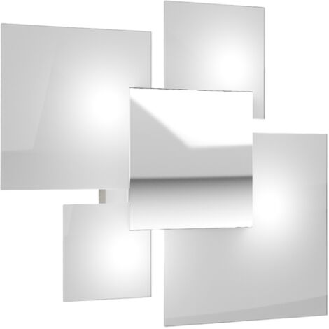 Plafonnier moderne 1088/45-BI Verre Blanc 4xG9