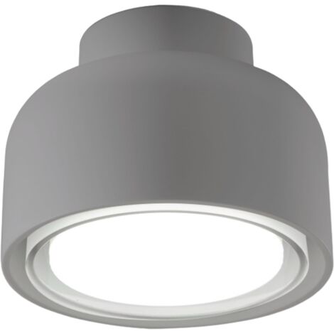Plafonnier moderne BOTTONE en aluminium titane 1xGX53