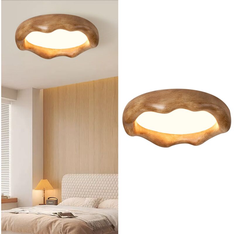 Arturesthome - Plafonnier moderne nordique pour chambre à coucher, bureau, protection des yeux, changement de lumière en trois couleurs