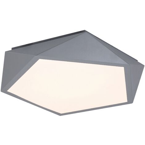 Plafonnier moderne pentagonal LED 30W gris 40cm Rabalux