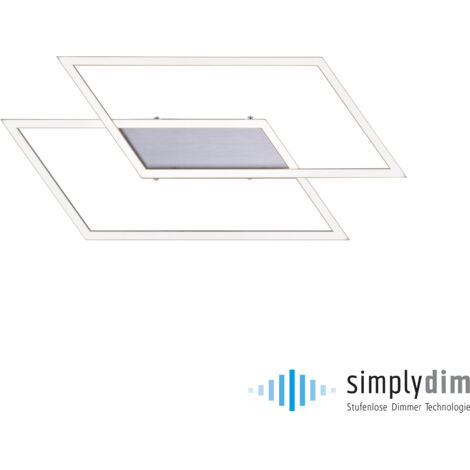 Plafonnier moderne rectangles INIGO LED 24W Paul Neuhaus