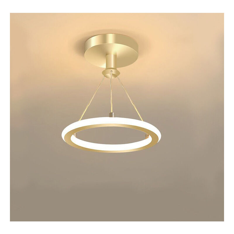 Plafonnier Moderne Simple Luminaire Plafonnier Minimaliste Lampe De Plafond Led Nordique Or Pour Salon, Chambre à Coucher, Couloir
