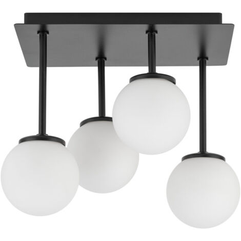 Plafonnier moderne Tulia boules 4xG9 noir/blanc Sigma