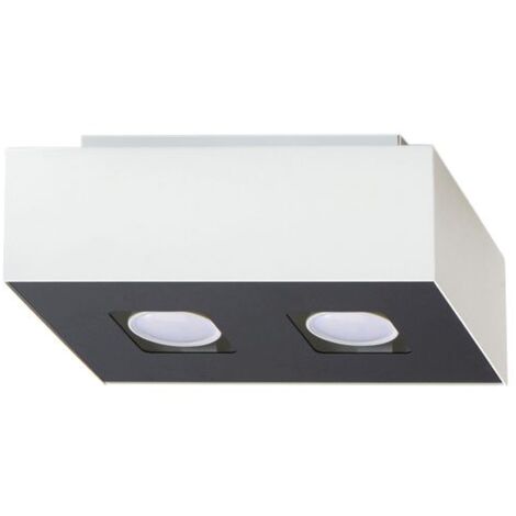 Plafonnier Mono acier 2xGU10 Sollux