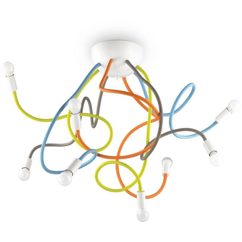Ideal Lux - Multiflex - Plafonnier à 8 bras multiples multicolore