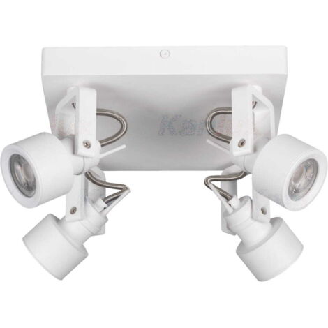 Plafonnier mural 4 spots GU10 10W Kanlux Sonda blanc