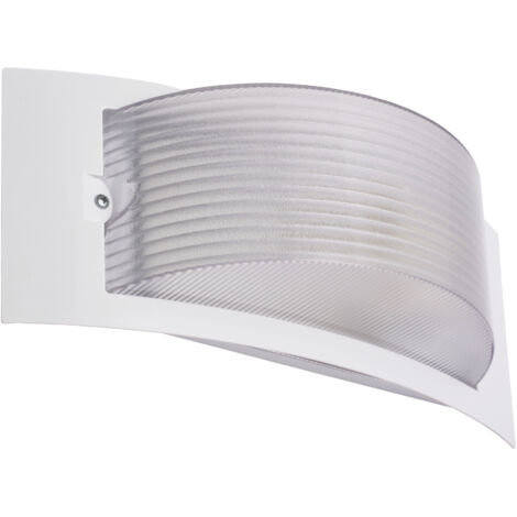Plafonnier mural étanche IP54 - Extérieur - PC blanc - E27 - 60W max
