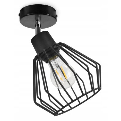 PLAFONNIER MURAL LAMPE À FIL MÉTALLIQUE LED