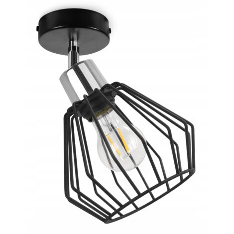 PLAFONNIER MURAL LAMPE À FIL MÉTALLIQUE LED