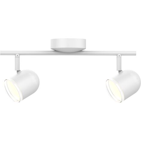 Plafonnier mural LED 2x orientable blanc 3000K Polux