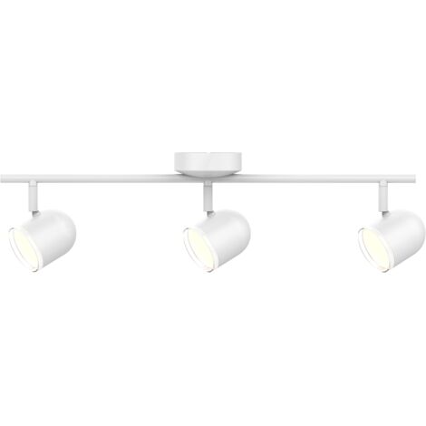 Plafonnier mural LED 3 spots orientables blanc 3000K Polux