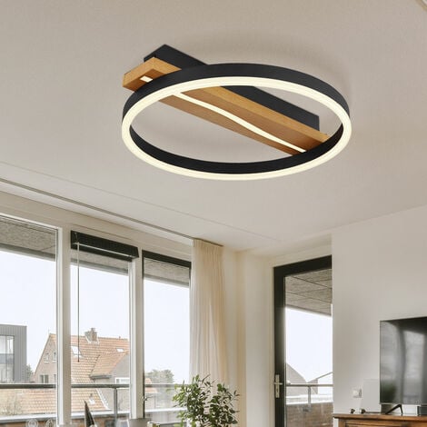 Lampe de plafond LED Rectangle doré suspendu intérieur salon 120cm 50W  Couleur réglable - Discount AutoSport