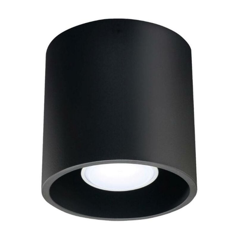Plafonnier Noir pour Ampoule GU10 - silamp