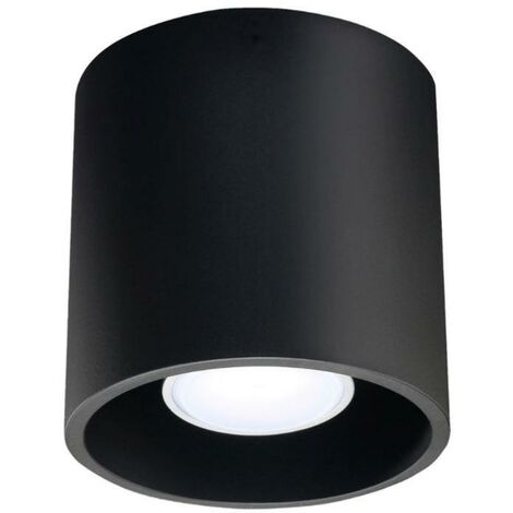 Suspension Luminaire Biseautée GU10 - 30cm Noir IP20 - Design Moderne En Aluminium - Câble 105cm Réglable - Pour Intérieur Salon/salle à Manger - 4